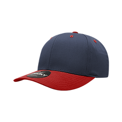 Decky 6022 6-Panel Mid Profile Structured Cotton Blend Cap, Black