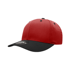 Decky 6022 6-Panel Mid Profile Structured Cotton Blend Cap, Black