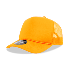 DECKY CLASSIC 6025 Mid Profile 5-Panel Foam Trucker Hat, Black | 6025-1BLK