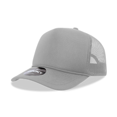 DECKY CLASSIC 6025 Mid Profile 5-Panel Foam Trucker Hat, Black | 6025-1BLK