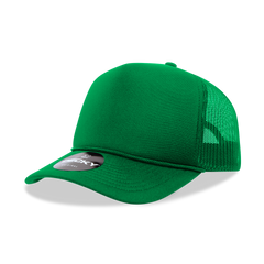 DECKY CLASSIC 6025 Mid Profile 5-Panel Foam Trucker Hat, Black | 6025-1BLK