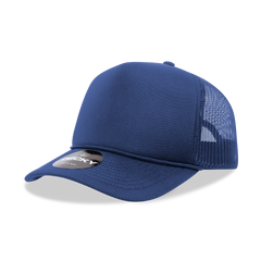 DECKY CLASSIC 6025 Mid Profile 5-Panel Foam Trucker Hat, Black | 6025-1BLK