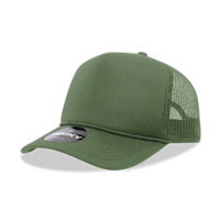 DECKY CLASSIC 6025 Mid Profile 5-Panel Foam Trucker Hat, Black | 6025-1BLK