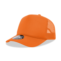 DECKY CLASSIC 6025 Mid Profile 5-Panel Foam Trucker Hat, Black | 6025-1BLK