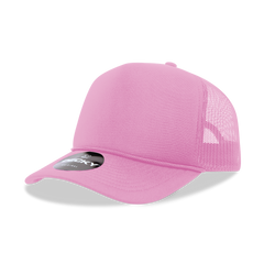 DECKY CLASSIC 6025 Mid Profile 5-Panel Foam Trucker Hat, Black | 6025-1BLK
