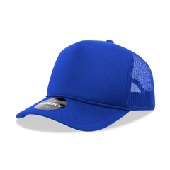DECKY CLASSIC 6025 Mid Profile 5-Panel Foam Trucker Hat, Black | 6025-1BLK