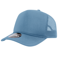 DECKY CLASSIC 6025 Mid Profile 5-Panel Foam Trucker Hat, Black | 6025-1BLK