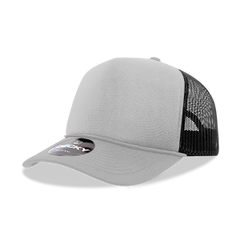 DECKY CLASSIC 6025 Mid Profile 5-Panel Foam Trucker Hat, Black | 6025-1BLK