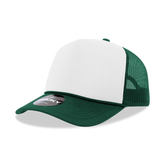 DECKY CLASSIC 6025 Mid Profile 5-Panel Foam Trucker Hat, Black | 6025-1BLK