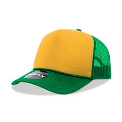 DECKY CLASSIC 6025 Mid Profile 5-Panel Foam Trucker Hat, Black | 6025-1BLK