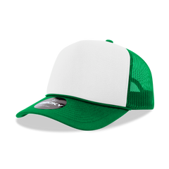 DECKY CLASSIC 6025 Mid Profile 5-Panel Foam Trucker Hat, Black | 6025-1BLK