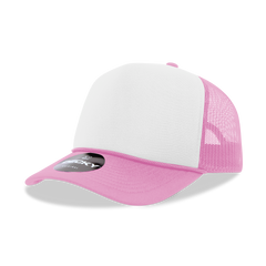 DECKY CLASSIC 6025 Mid Profile 5-Panel Foam Trucker Hat, Black | 6025-1BLK