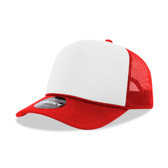 DECKY CLASSIC 6025 Mid Profile 5-Panel Foam Trucker Hat, Black | 6025-1BLK