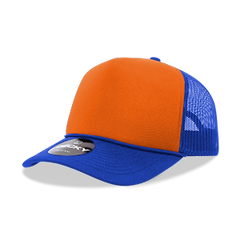 DECKY CLASSIC 6025 Mid Profile 5-Panel Foam Trucker Hat, Black | 6025-1BLK