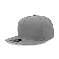 Decky 6029 5-Panel High Profile Structured Polyester Snapback Hat, Flat Bill