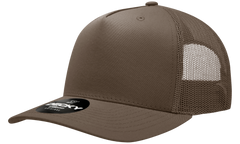 Decky 6030 5-Panel Mid Profile Structured Cotton Blend Trucker Hat