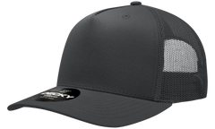 Decky 6030 5-Panel Mid Profile Structured Cotton Blend Trucker Hat