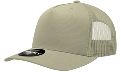 Decky 6030 5-Panel Mid Profile Structured Cotton Blend Trucker Hat