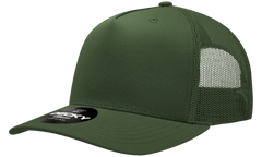 Decky 6030 5-Panel Mid Profile Structured Cotton Blend Trucker Hat