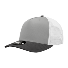 Decky 6030 5-Panel Mid Profile Structured Cotton Blend Trucker Hat