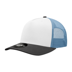 Decky 6030 5-Panel Mid Profile Structured Cotton Blend Trucker Hat