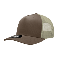 Decky 6030 5-Panel Mid Profile Structured Cotton Blend Trucker Hat