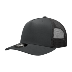 Decky 6030 5-Panel Mid Profile Structured Cotton Blend Trucker Hat