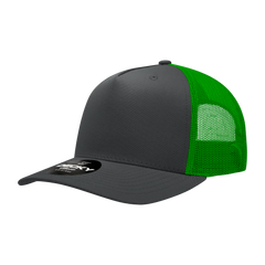 Decky 6030 5-Panel Mid Profile Structured Cotton Blend Trucker Hat