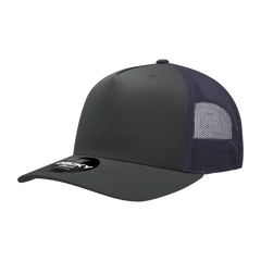 Decky 6030 5-Panel Mid Profile Structured Cotton Blend Trucker Hat