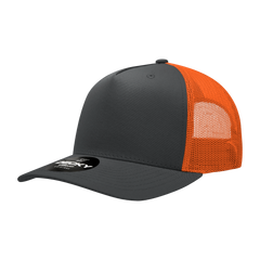 Decky 6030 5-Panel Mid Profile Structured Cotton Blend Trucker Hat