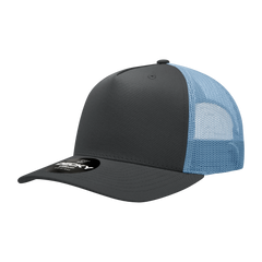 Decky 6030 5-Panel Mid Profile Structured Cotton Blend Trucker Hat