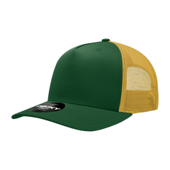 Decky 6030 5-Panel Mid Profile Structured Cotton Blend Trucker Hat