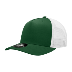 Decky 6030 5-Panel Mid Profile Structured Cotton Blend Trucker Hat