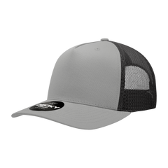 Decky 6030 5-Panel Mid Profile Structured Cotton Blend Trucker Hat