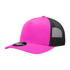 Decky 6030 5-Panel Mid Profile Structured Cotton Blend Trucker Hat