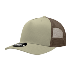 Decky 6030 5-Panel Mid Profile Structured Cotton Blend Trucker Hat