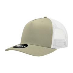 Decky 6030 5-Panel Mid Profile Structured Cotton Blend Trucker Hat