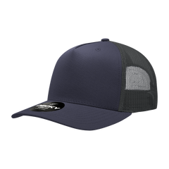 Decky 6030 5-Panel Mid Profile Structured Cotton Blend Trucker Hat