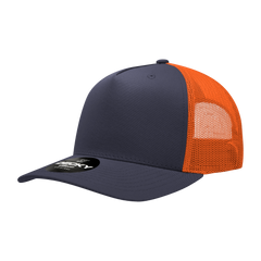 Decky 6030 5-Panel Mid Profile Structured Cotton Blend Trucker Hat