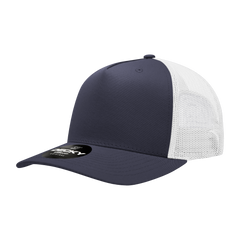 Decky 6030 5-Panel Mid Profile Structured Cotton Blend Trucker Hat