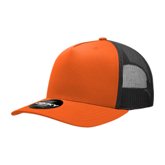 Decky 6030 5-Panel Mid Profile Structured Cotton Blend Trucker Hat