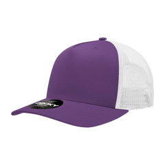 Decky 6030 5-Panel Mid Profile Structured Cotton Blend Trucker Hat