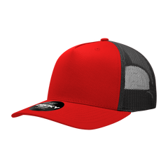 Decky 6030 5-Panel Mid Profile Structured Cotton Blend Trucker Hat