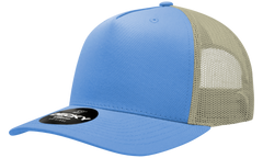 Decky 6030 5-Panel Mid Profile Structured Cotton Blend Trucker Hat