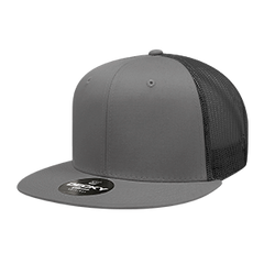 Decky 6033 6-Panel High Profile Structured Cotton Blend Trucker Hat