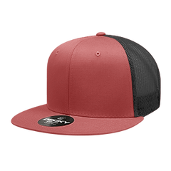 Decky 6033 6-Panel High Profile Structured Cotton Blend Trucker Hat