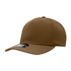Decky 6038 Classic 5-Panel Mid Profile Structured Polyester Cap, Plastic Snapback