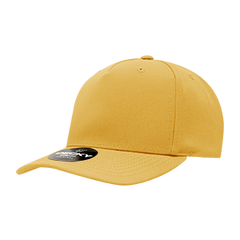 Decky 6038 Classic 5-Panel Mid Profile Structured Polyester Cap, Plastic Snapback
