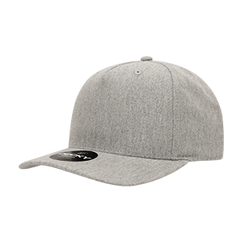 Decky 6038 Classic 5-Panel Mid Profile Structured Polyester Cap, Plastic Snapback