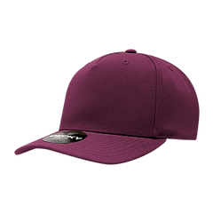 Decky 6038 Classic 5-Panel Mid Profile Structured Polyester Cap, Plastic Snapback